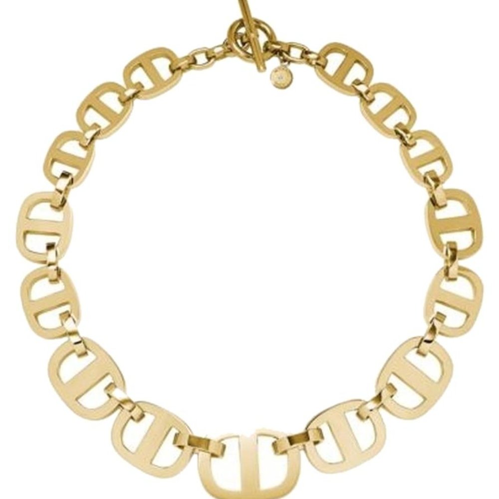 NEW Michael Kors GOLD Maritime Link Necklace $175 - Picture 3 of 8